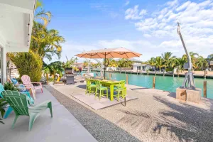 Image of Seabreeze Cove Waterfront Gem 38 foot Dock Cabana Club
