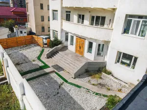 Image of white hostel mongolia