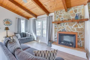 Image of Waterfront Shelby Home w/ Fireplace & Scenic Decks