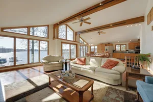 Image of Lakeside Michigan Retreat w/ Boat Dock & Fireplace