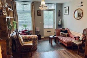 Image of Quirky town centre apartment with river terrace