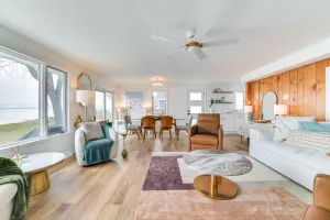 Image of Bright Houghton Lake Home w/ Boat Dock + Fire Pit