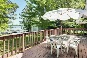 Image of Solberg Lake House: Dock, Deck + Stunning Views!