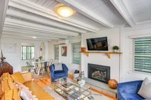 Image of Coastal Portsmouth Home with Bay Access Near Newport