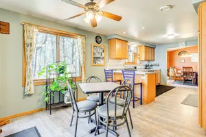 Image of Furnished Deck w/ Forested Views: Manawa Home!