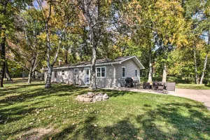 Image of Waterfront Onamia Retreat with Dock and Fire Pit!