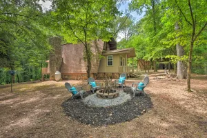 Image of Artist's A-frame Cabin w/ New Interior + Deck
