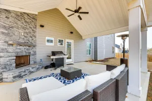 Image of Patio w/ Fireplace: Spacious Sharpsburg Home!