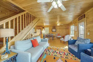 Image of Deck & Views: Blue Ridge Mountain Cabin