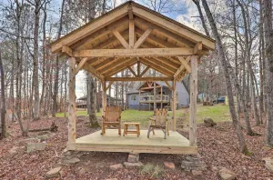 Image of Creek-View Getaway with Deck, Yard, and Fire Pit!