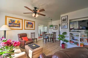 Image of Pet-Friendly Phoenix Home Breezeway and Fenced Yard