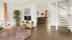 Image of House on the Water With Fishing Platform