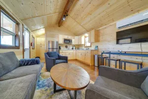 Image of Porch & Pond Views: La Grange Cabin Retreat!