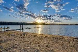 Image of Lake Home w/ Dock + Fire Pit: Steps to Sandy Beach