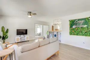 Image of Boho-Chic Sarasota Hideaway Yard and Fire Pit!