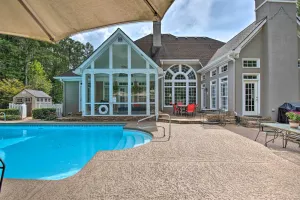 Image of Secluded Acworth Mansion with Pool and Game Room!