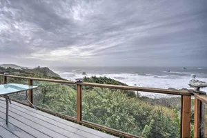 Image of Serenity By The Sea - Chic Oceanfront Home with Deck