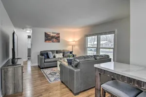 Image of Serene Buffalo Dwelling with Backyard BBQ Patio