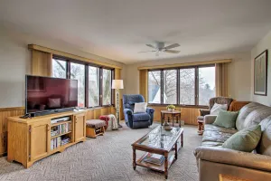 Image of Wisconsin River Valley Farmhouse Fire Pit and View