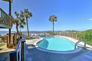 Image of Beachfront Cedar Key Condo with Pool, Spa and Views!