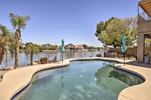 Image of Boat Dock and Pool Lakefront Glendale Getaway!