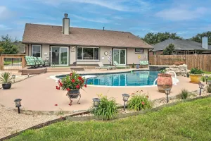 Image of Hot Tub, Pool, and Fire Pit Gorgeous Hutto Home
