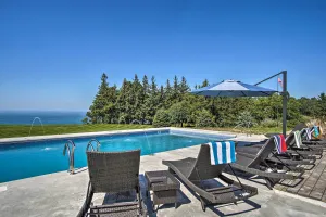 Image of 7-Acre Coastal Michigan Home with Hot Tub and Sauna!