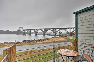 Image of Waterfront Oregon Abode with Balcony and Ocean Views!