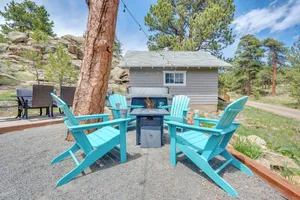 Image of Steps to Estes Lake: Mtn-view Hideaway!