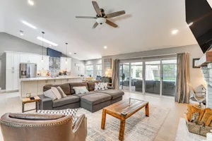Image of Screened Lanai + Fenced Yard: Luxe Orlando Home