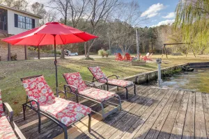 Image of Waterfront Lay Lake Retreat with Dock and 3 Piers!