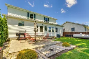 Image of Howe Retreat w/ Fire Pit + Private Boat Dock!