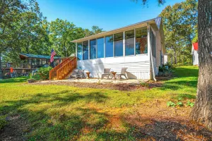 Image of Dock + Views: High Rock Lake Hideaway!