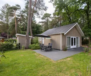 Image of Atmospheric lodge with a deck on the Veluwe