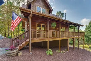 Image of Deck, Grill & Fire Pit: Blue Ridge Mountain Cabin!