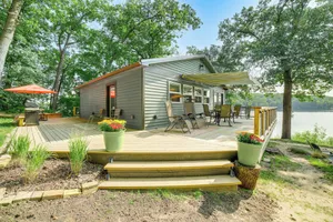 Image of Private Island: Home in Belding w/ Dock & Grill!