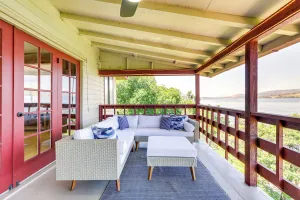 Image of Private Hot Tub w\/ Water Views: Lower Lake Getaway