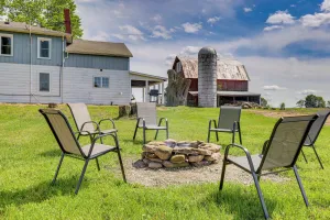 Image of Wellsboro Farmhouse with Grill and Fire Pit!