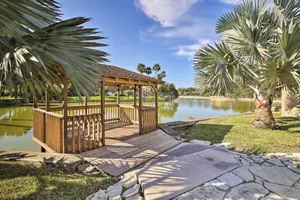 Image of Pool and Game Room Waterfront Harlingen Home