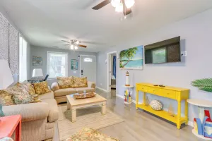 Image of Beachy Home in Heart of Beaufort w/ Pool Access
