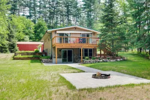 Image of Waterfront Eagle River Home with Dock and Fire Pit!