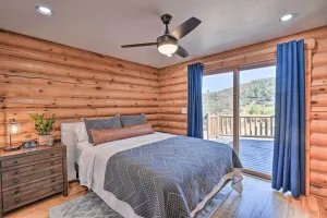 Image of Theater and Scenic Views Valley Springs Cabin!