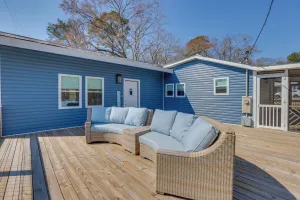 Image of Bright Shelby Cottage w/ Deck & Creek Views!