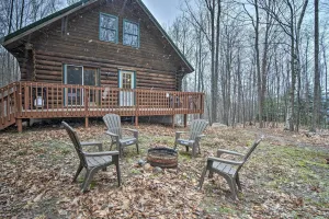 Image of Secluded Gaylord Cabin with Deck, Fire Pit and Grill!