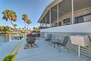 Image of Boat Dock and Porch Riverfront Retreat in Homosassa
