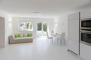 Image of the white design apartment