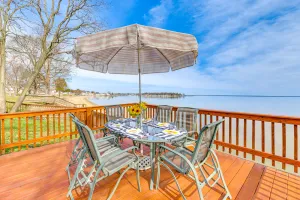 Image of Riverfront Colonial Beach Home w/ Private Beach!