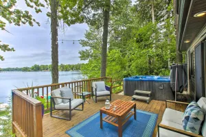 Image of Lakefront Plymouth Cottage w/ Private Hot Tub