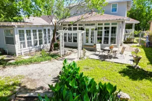 Image of Backyard, Deck & Fire Pit: Conroe Getaway