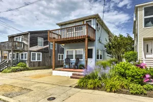 Image of Breezy Ship Bottom House with Yard and Beach Access!